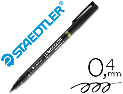 Rotulador retroproyección Staedtler Lumocolor 313 punta superfina tinta negra